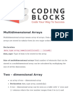 Multidimensional Arrays