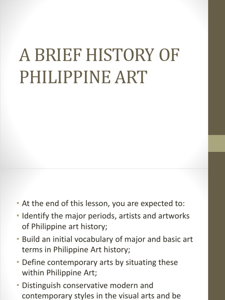 A Brief History of Philippine Art | PDF | Philippines | Ummah
