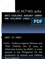 Anti-Violence Against Women and Children (Vawc)