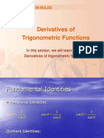 Derivatives of Trigo Functions