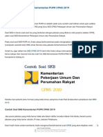 Latihan Contoh Soal SKB Kementerian PUPR CPNS 2019200156 PDF