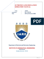 IARE PES Lab Manual