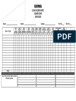 EGMA Grade 1 Score Sheet 2019