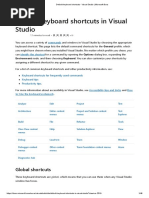 Default Keyboard Shortcuts - Visual Studio - Microsoft Docs