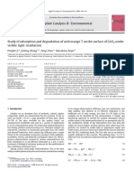 Study of adsorption and degradation of acid orange 7 on the surface of CeO2 under visible light irradiation