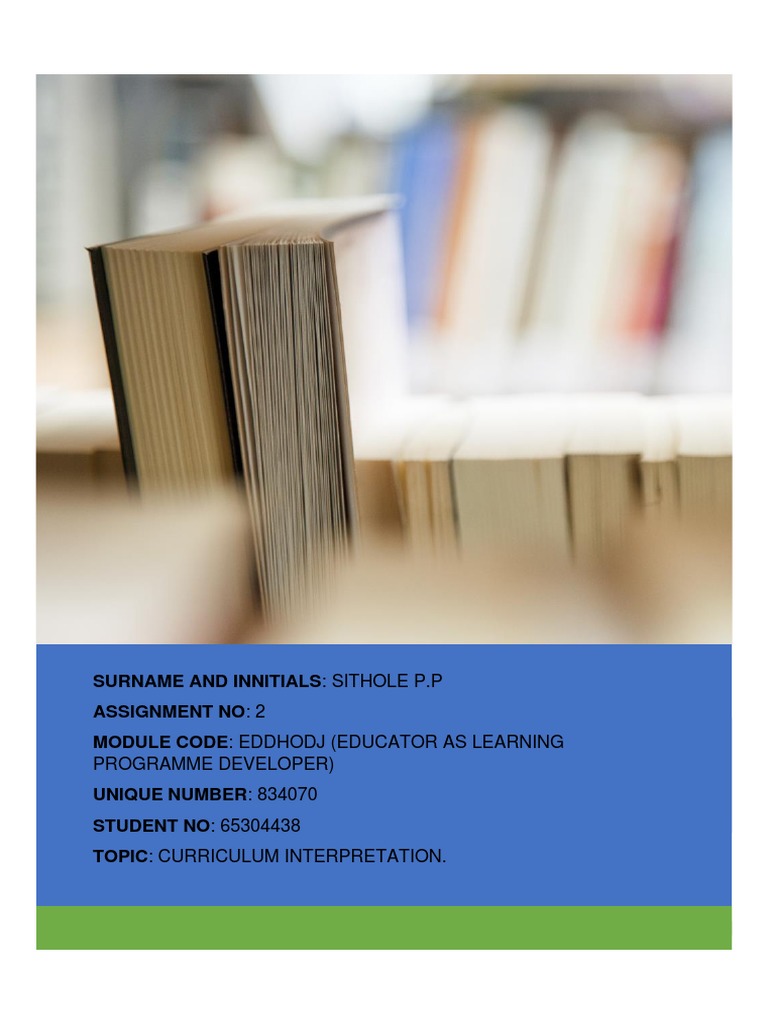 Curriculum Interpretation and Development | PDF | Curriculum ...