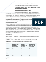 Part 1: Using your own words, describe what is meant by the terms ‘intelligence quotient’ and ‘emotional intelligence’, and why each is useful in psychology, drawing on the material presented in Investigating Intelligence.