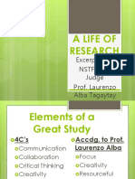 A Life of Research