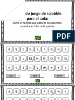 Sumas y Letras Diviertete Con El Scrabble de Aula