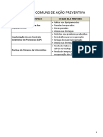 Ações Preventivas Exemplos PDF