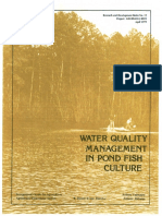 Water Quality MNGT in Pond Fish Culture
