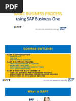 BASIC BUSINESS PROCESS Using SAP Business One