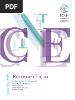 Recomendação sobre Educação Ambiental - Conselho Nacional de Educação