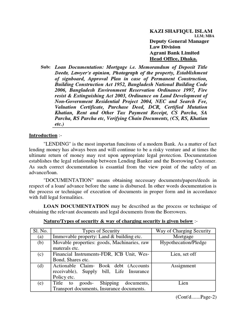 Loan Documentation Pdf Pdf Mortgage Law Mortgage Loan