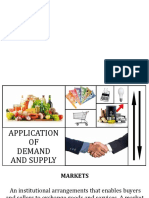Application of Demand and Supply