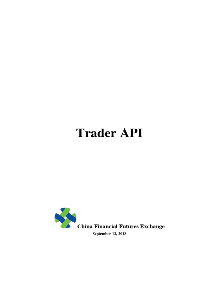 CFFEX Trader API Overview | PDF