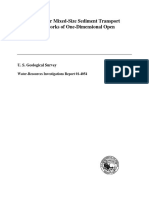 User's Guide For Mixed-Size Sediment Transport Model For Networks of One-Dimensional Open Channels