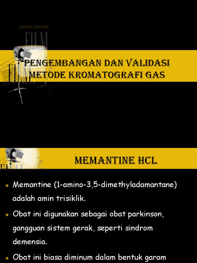Metode GC untuk Uji Kadar Memantine HCl | PDF | Sains & Matematika