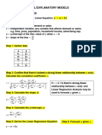 Basis&Steps LinearRegressionAnalysis