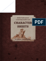 Pathfinder Character Sheets