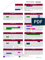 Asd-W School Calendar 2019-2020 Coloured