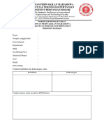 Form Pendaftaran DPM 2018 Dan Borang