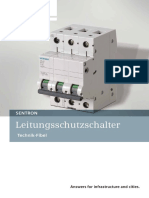 Siemens Explicacao em Alemao Disjuntores Leitungsschutzschalter - Technik-Fibel - 6849