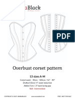 Overbust Corset DOLORES Instructions Letter PDF