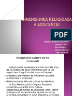 Dimensiunea Religioasa A Existenței