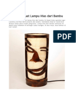 Cara Membuat Lampu Hias Dari Bambu