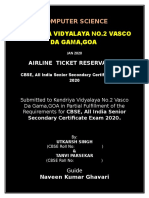 Airplane Reservation System