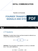 Repetition Slides - Fourier Transform