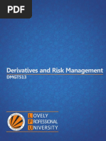 Dmgt513 Derivatives and Risk Management