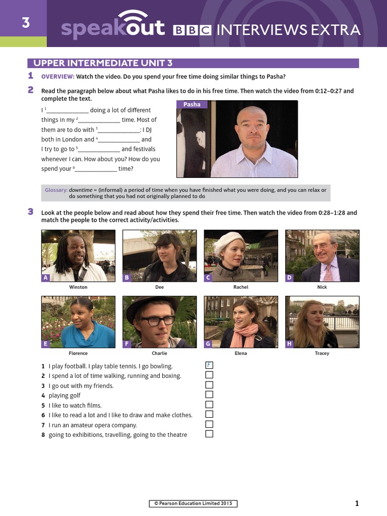 Speak Out Interview Extra 3 | PDF | Communication