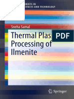 +thermal Plasma Processing of Ilmenite