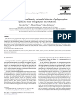 Effects of Strain Rate and Density On Tensile Behavior of Polypropylene Syntactic Foam With Polymer Microballoons