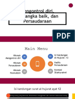 Mengontrol Diri, Prasangka Baik, Dan Persaudaraan