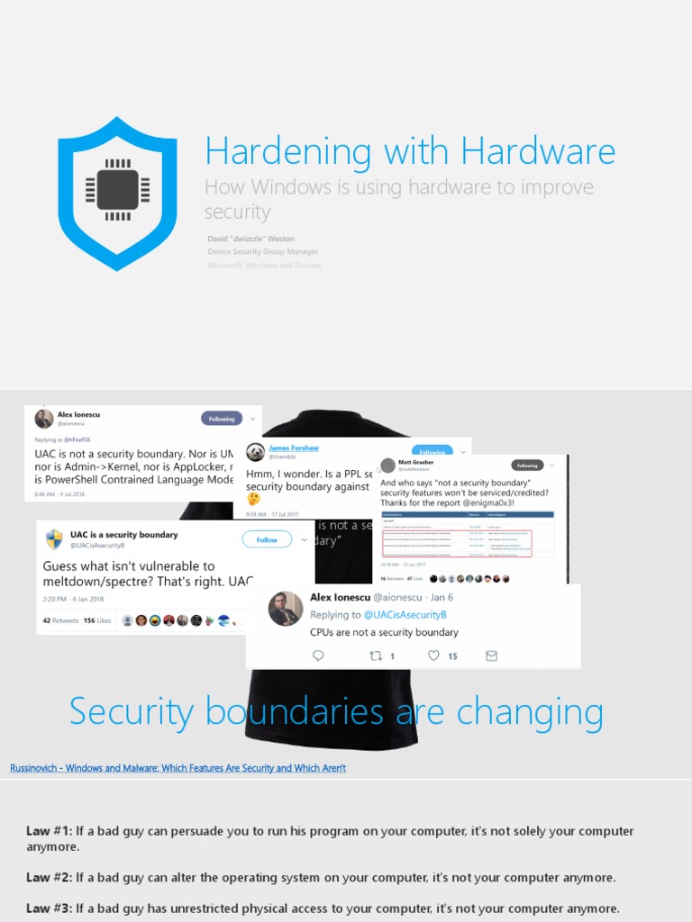 Enhancing Windows Security with Hardware | PDF | Kernel (Operating ...