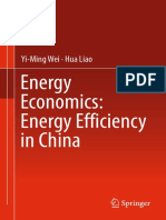 Yi-Ming Wei, Hua Liao (Auth.) - Energy Economics - Energy Efficiency in China-Springer International Publishing (2016)