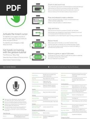 Xbox One Kinect Voice Gesture PDF | PDF | Xbox | Computing
