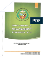 ROF Reglamento de Organizacion y Funciones 2017 MPLC Actualizado