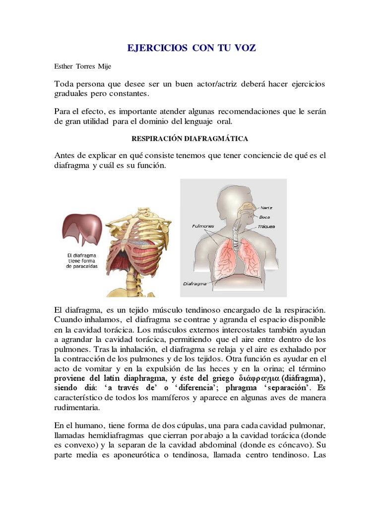 Ejercicios Con Tu Voz | PDF | Naturaleza