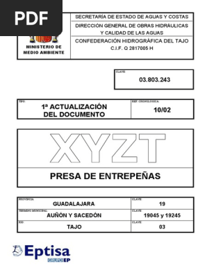 Actualización sobre la Presa de Entrepeñas | PDF | Represa