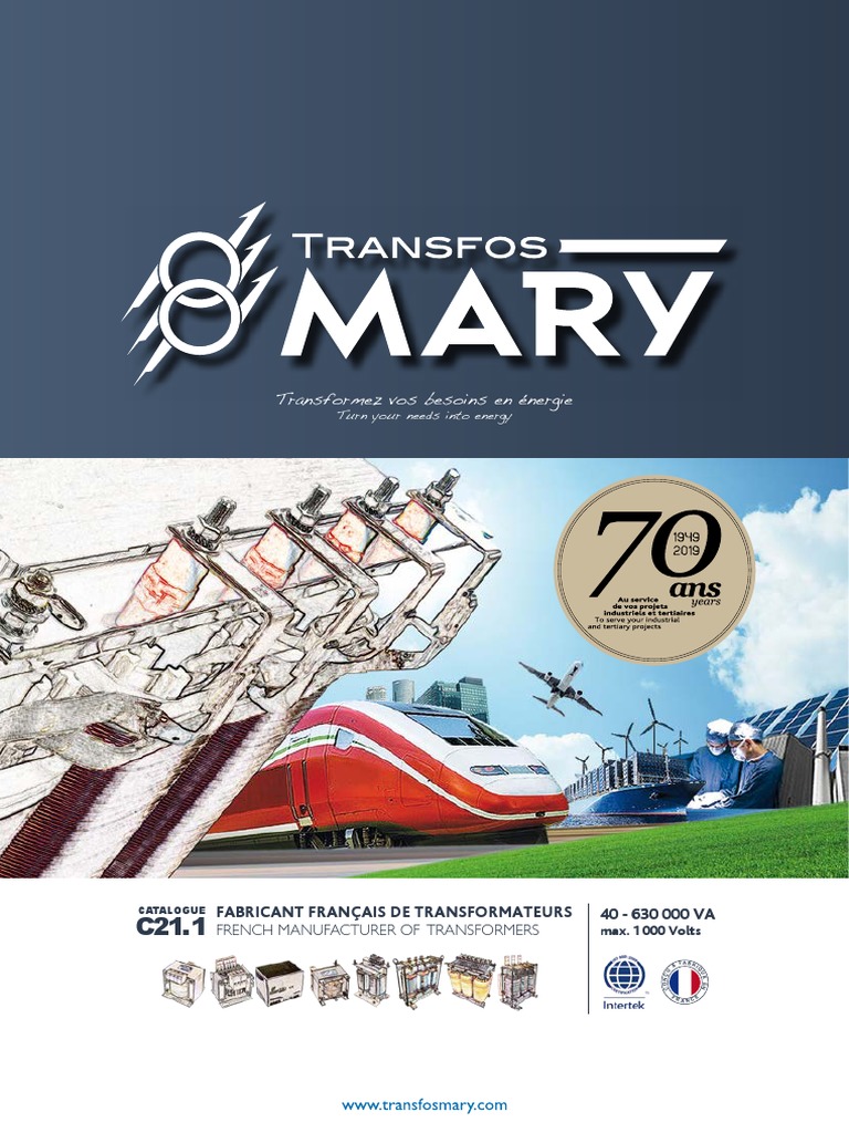 Transformateurs MARY : Énergie et Expertise | PDF | Transformateur ...