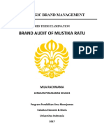 Brand Audit of Mustika Ratu