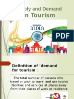 Supply and Demand of Tourism Industry