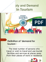 Supply and Demand of Tourism Industry