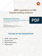 BD - Side Event - Sharing CMMP Bangladesh Experience On DRR Towards Building Resilience