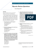 Endemic Mycosis: Review Questions: Self-Assessment in Infectious Diseases