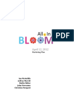 Marketing Plan - All in Bloom